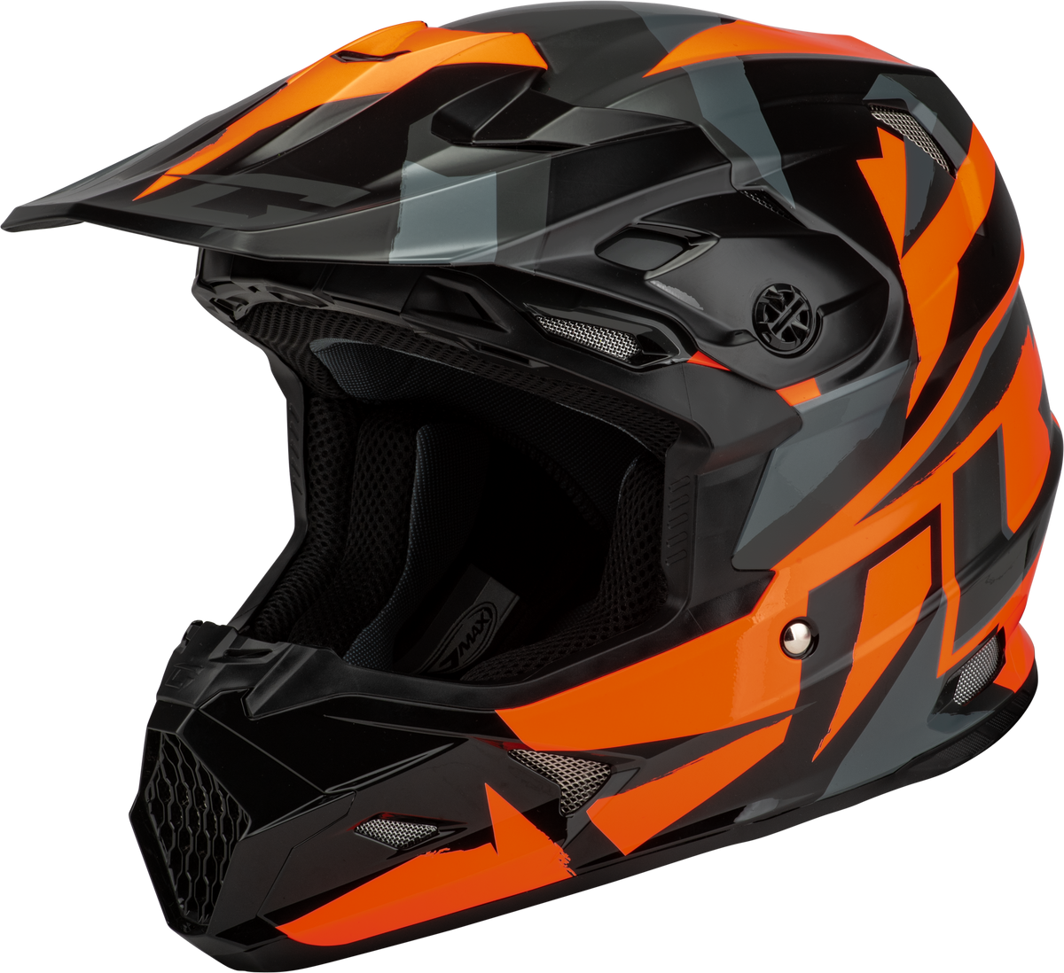 GMAX MX-96 Splinter Helmet Black/Orange