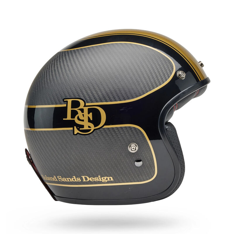 Bell Custom 500 Carbon RSD Player Helmet - Matte/Gloss Black/Gold