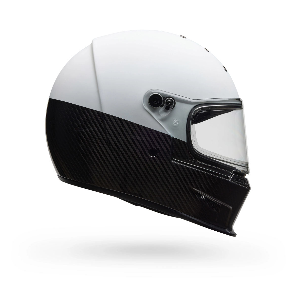 Bell Eliminator Carbon Diverge Helmet - Matte/Gloss White/Black