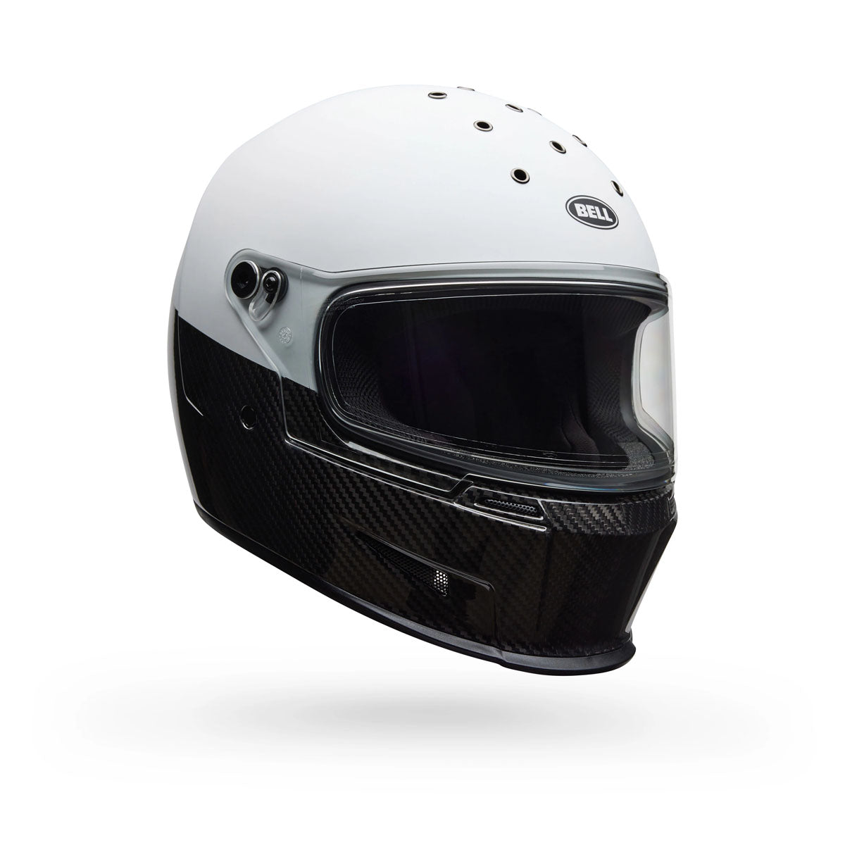 Bell Eliminator Carbon Diverge Helmet - Matte/Gloss White/Black