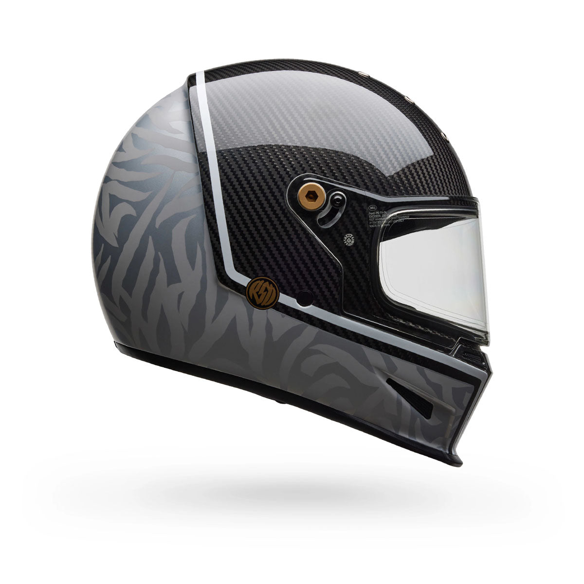 Bell Eliminator Carbon RSD Journey Helmet - Satin/Gloss Black/Gray
