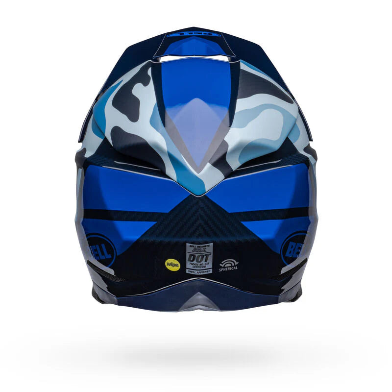 Bell Moto-10 Spherical Ferrandis Mechant Matte/Gloss Dark Blue/Light Blue Helmet-Large