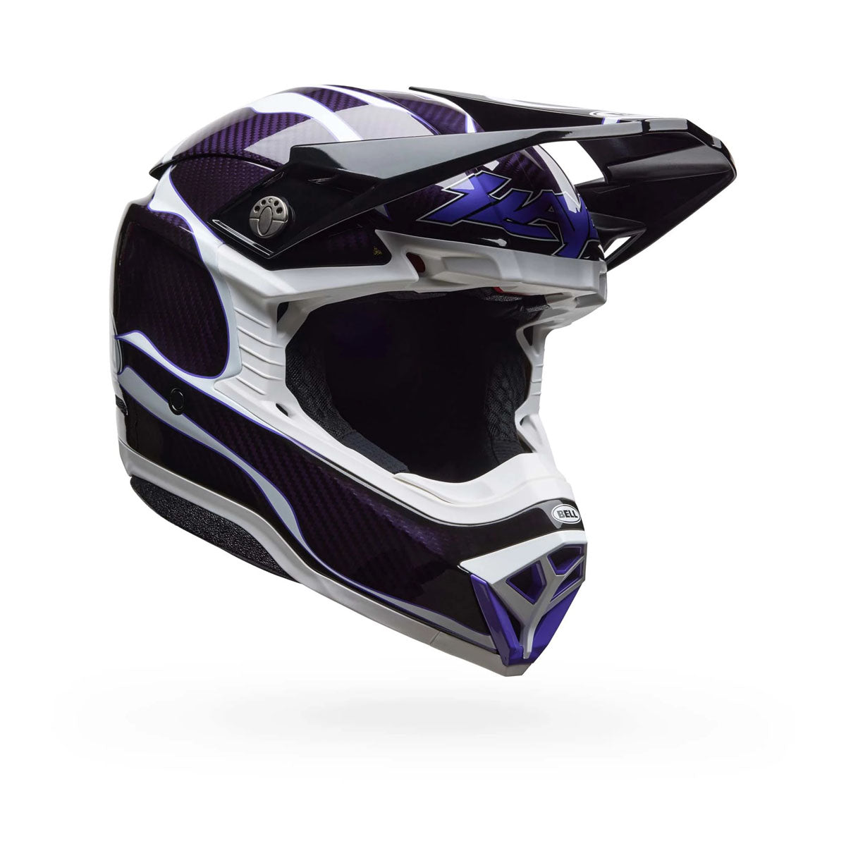 Bell Moto-10 Spherical Slayco 25 Helmet - Gloss Black/White