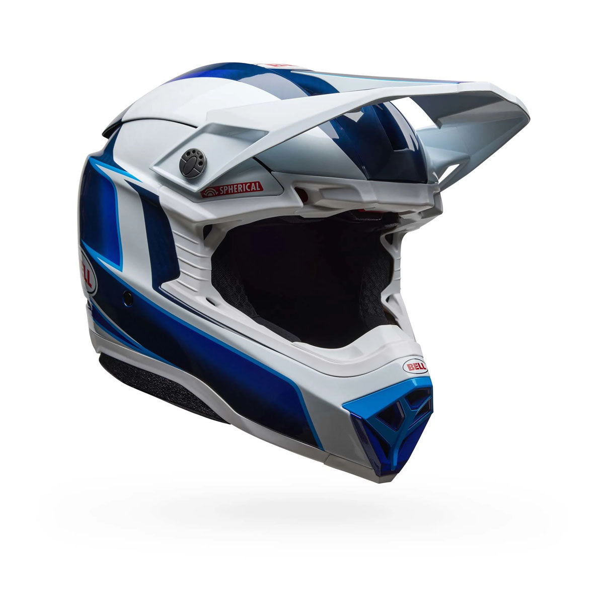 Bell Moto-10 Spherical Tomac Replica 25 Helmet - Gloss Blue/White