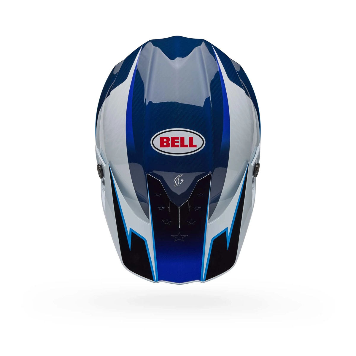 Bell Moto-10 Spherical Tomac Replica 25 Helmet - Gloss Blue/White