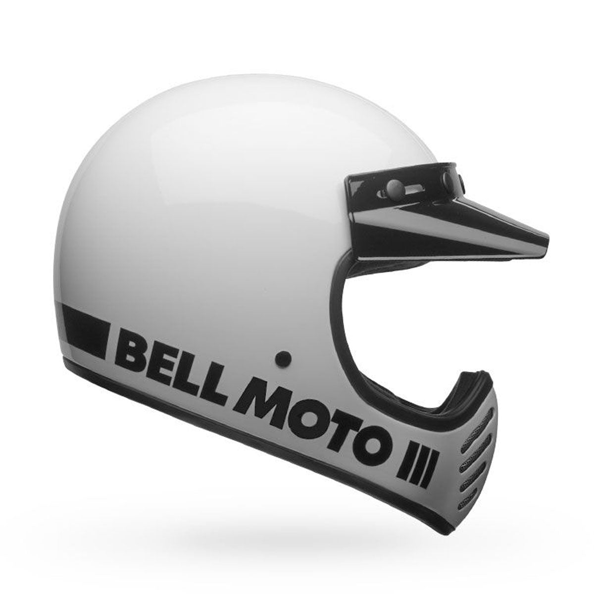 Bell Moto-3 Helmets - Classic Gloss White