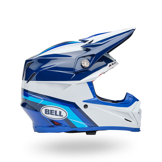 Bell Moto-9S Flex Mechant Helmets CLOSEOUT - Gloss Blues