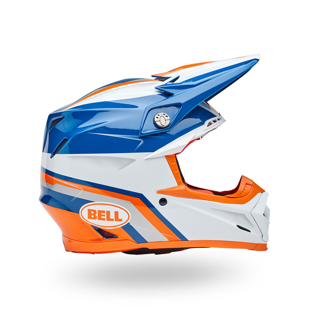 Bell Moto-9S Flex Mechant Helmets CLOSEOUT - Gloss Orange/Blue