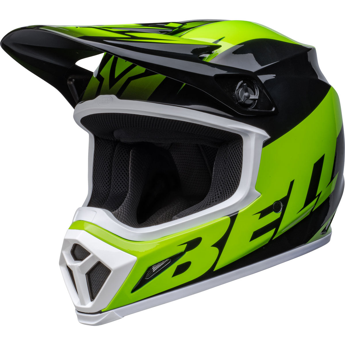 Bell MX-9 MIPS Disrupt Helmet CLOSEOUT - Black/Green