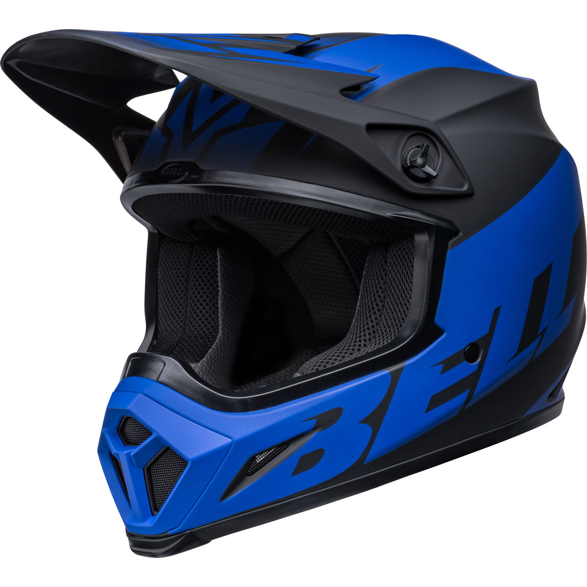 Bell MX-9 MIPS Disrupt Helmet CLOSEOUT - Matte Black/Blue