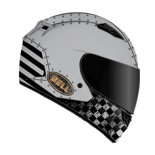 Bell Qualifier DLX Mips Devil May Care 2025 Helmet - Matte Silver/Black