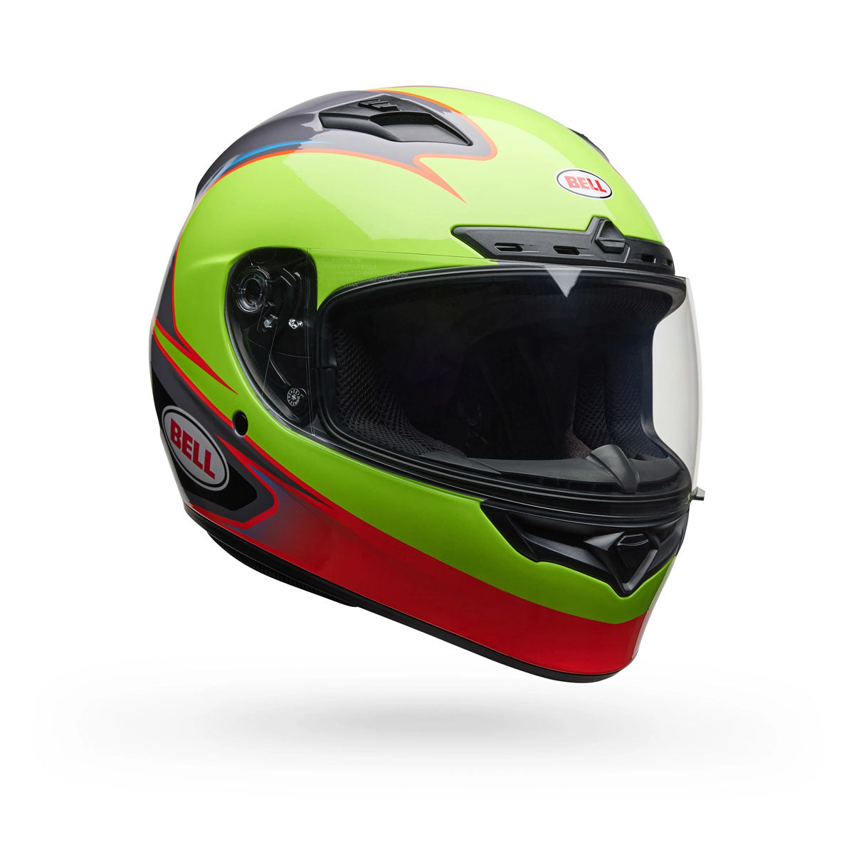 bell click release yellow qualifier motorcycle helmet face shields Bell Qualifier DLX MIPS Tarmac Helmet Gloss White/Blue / Large