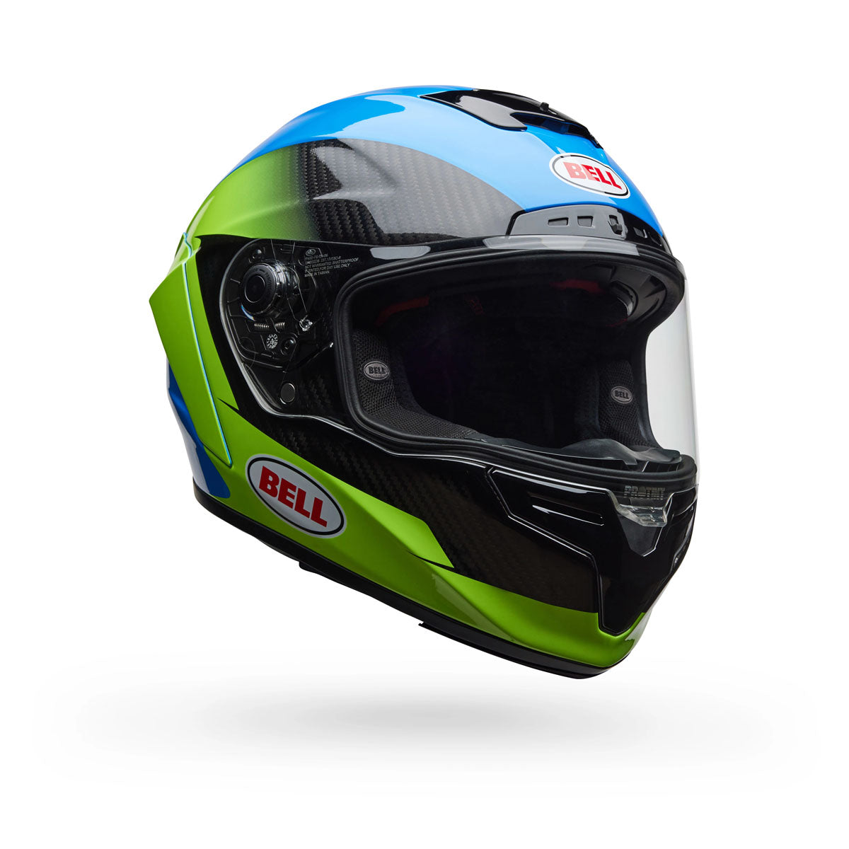 bell carbon flex helmet Bell Helmets Race Star DLX Flex Helmet Corsa Blue/Flo XL