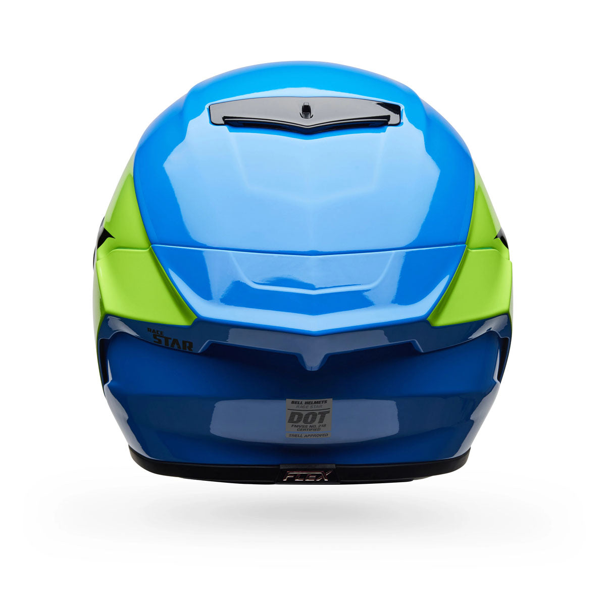 Bell Race Star DLX Flex Corsa Helmet - Gloss Blue/Flo Green