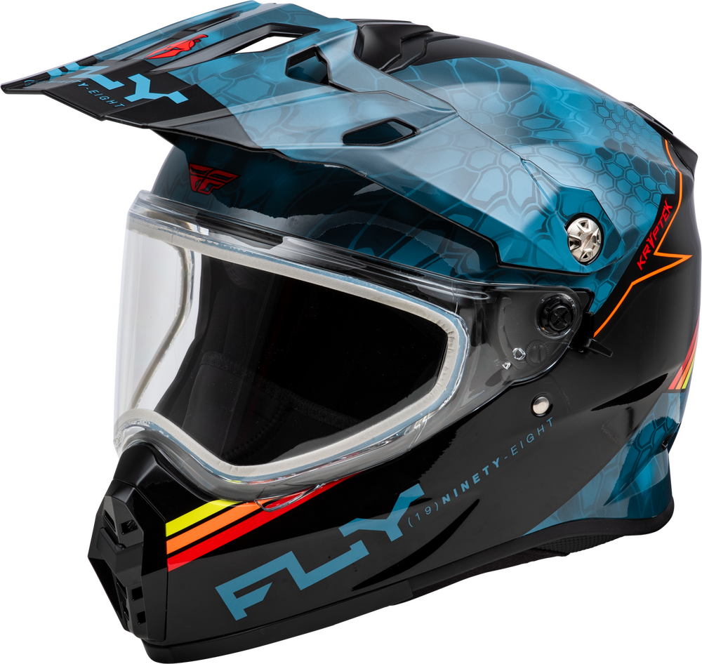 Fly Racing Trekker Cold Weather Conceal Helmet Dual Shield - SLATE/BLACK/RED