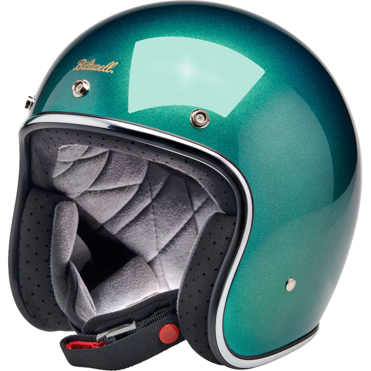 Biltwell Bonanza Helmet - Metallic Catalina Green