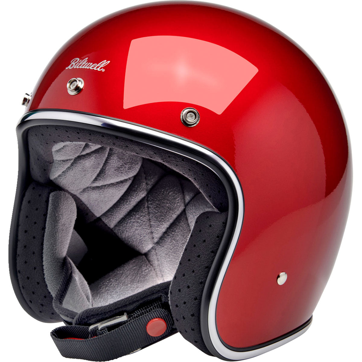 Biltwell Bonanza Helmet - Metallic Cherry Red