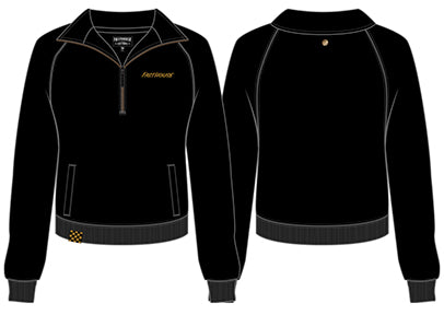 Fasthouse Womens Estrella  Half-Zip Fleece Sweatshirt - Black