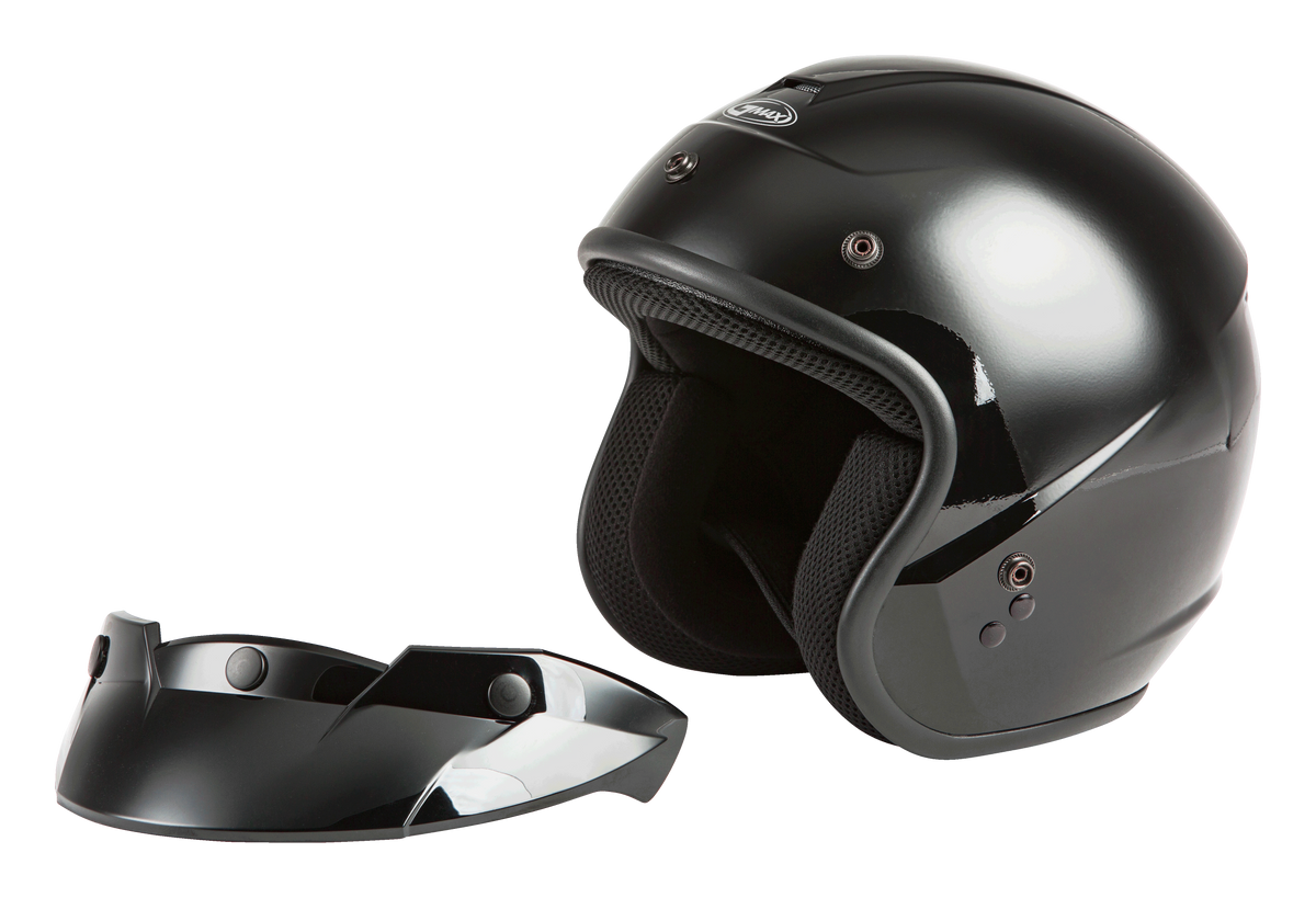 GMAX OF-2 Open-Face Helmet Black