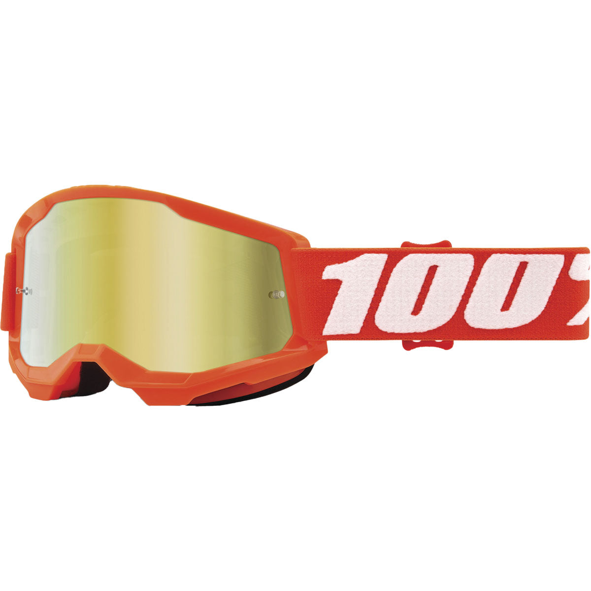 100% Strata 2 Junior Goggles CLOSEOUT Orange / Mirror Gold Lens