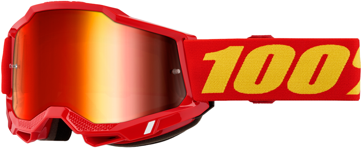 100% Accuri 2 Goggles Red / Mirror Red Lens