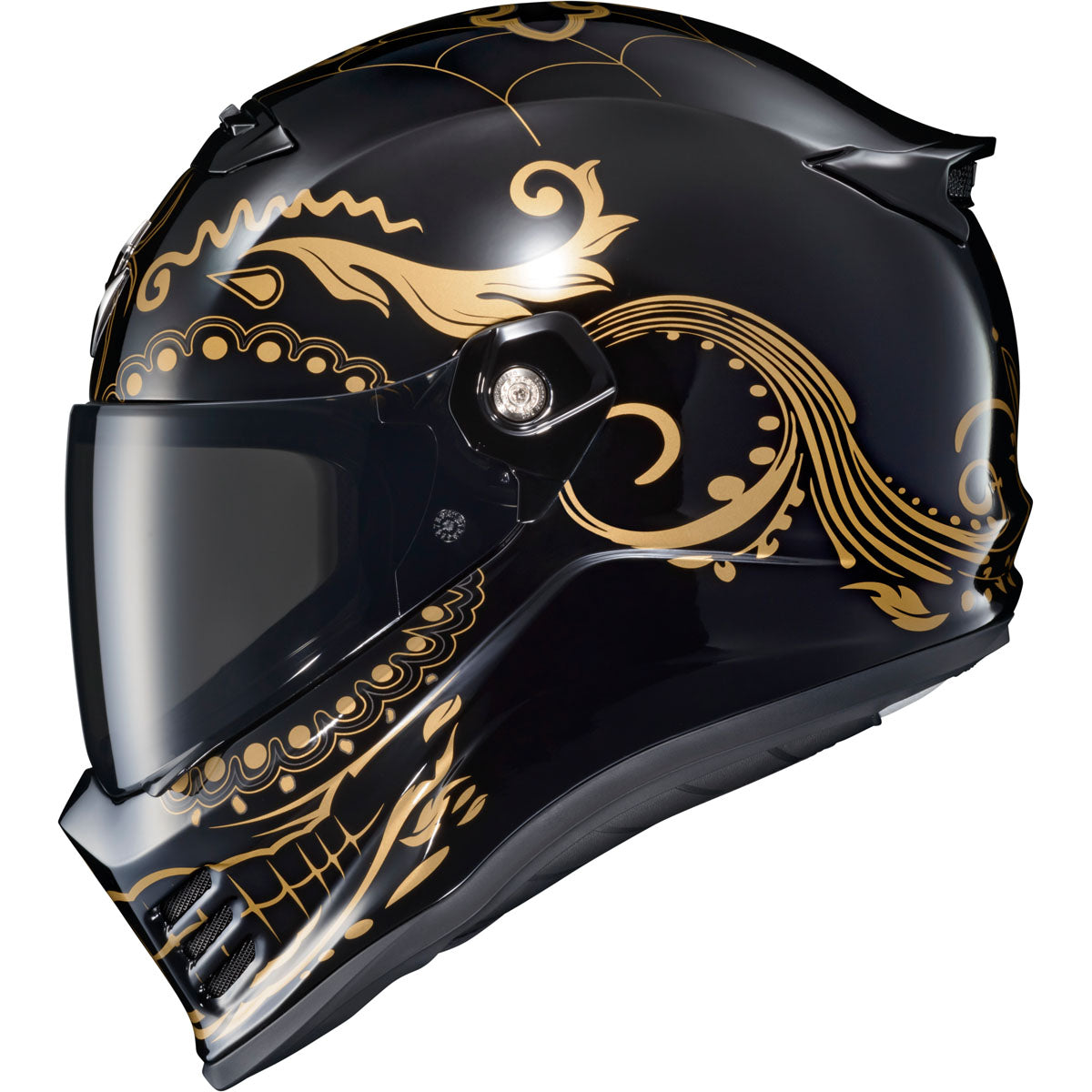 Scorpion Covert FX El Malo Helmet CLOSEOUT - Gold/Gloss Black