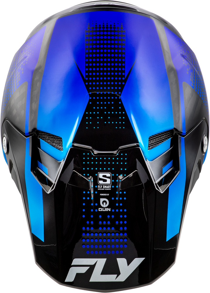 Fly Racing Formula S Carbon Protocol Helmet -  BLACK CARBON/BLUE