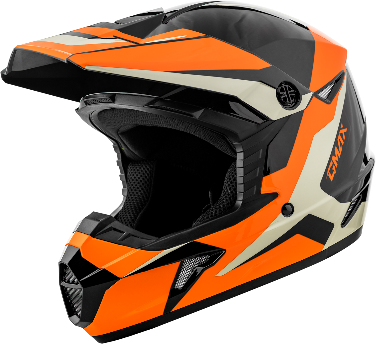 GMAX Youth MX-46Y Cyclus Helmet Black/Orange