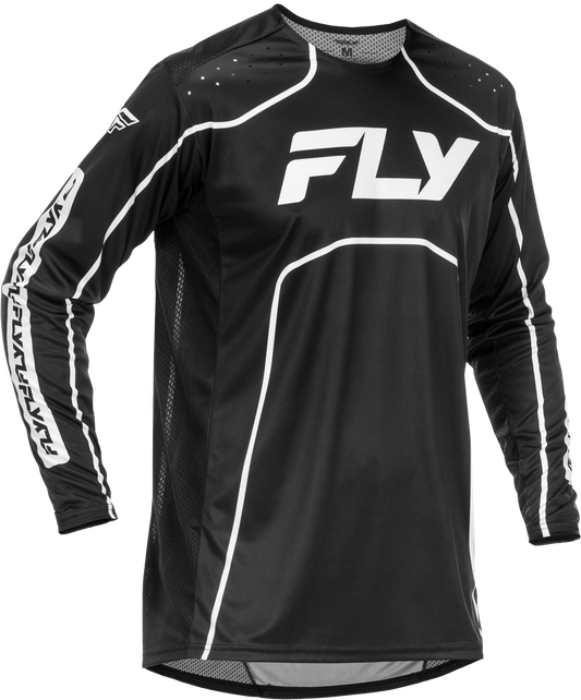 Fly Racing Youth Rayce Bicycle Jersey - Black/White
