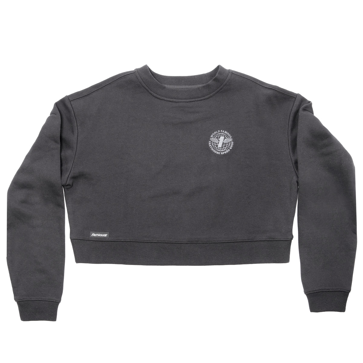 Fasthouse Renown Crewneck Crop - Black