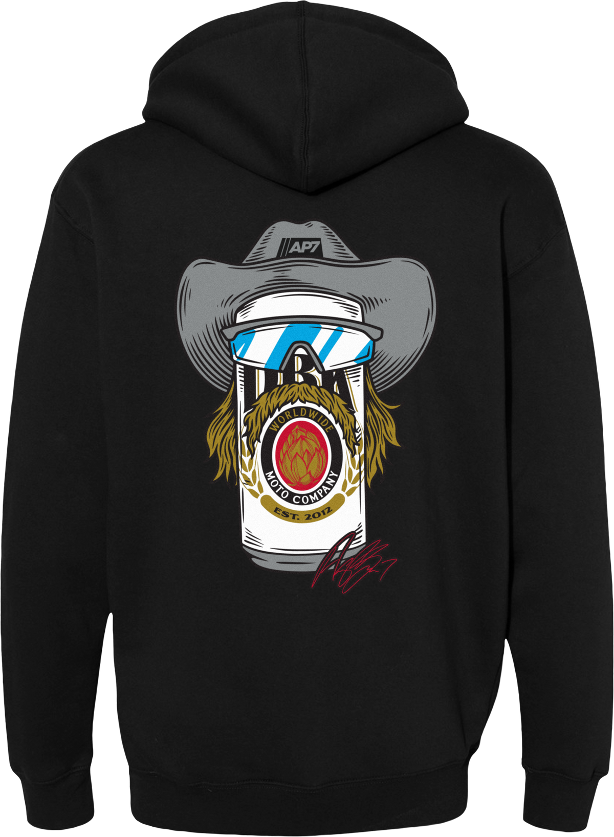 DBK Stache Mullet Moto Hoodie