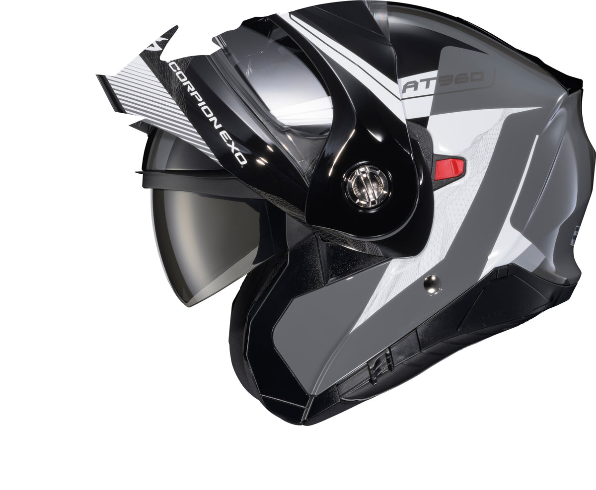 Scorpion EXO-AT960 Modular Topographic 2 Helmet - Black/White/Grey