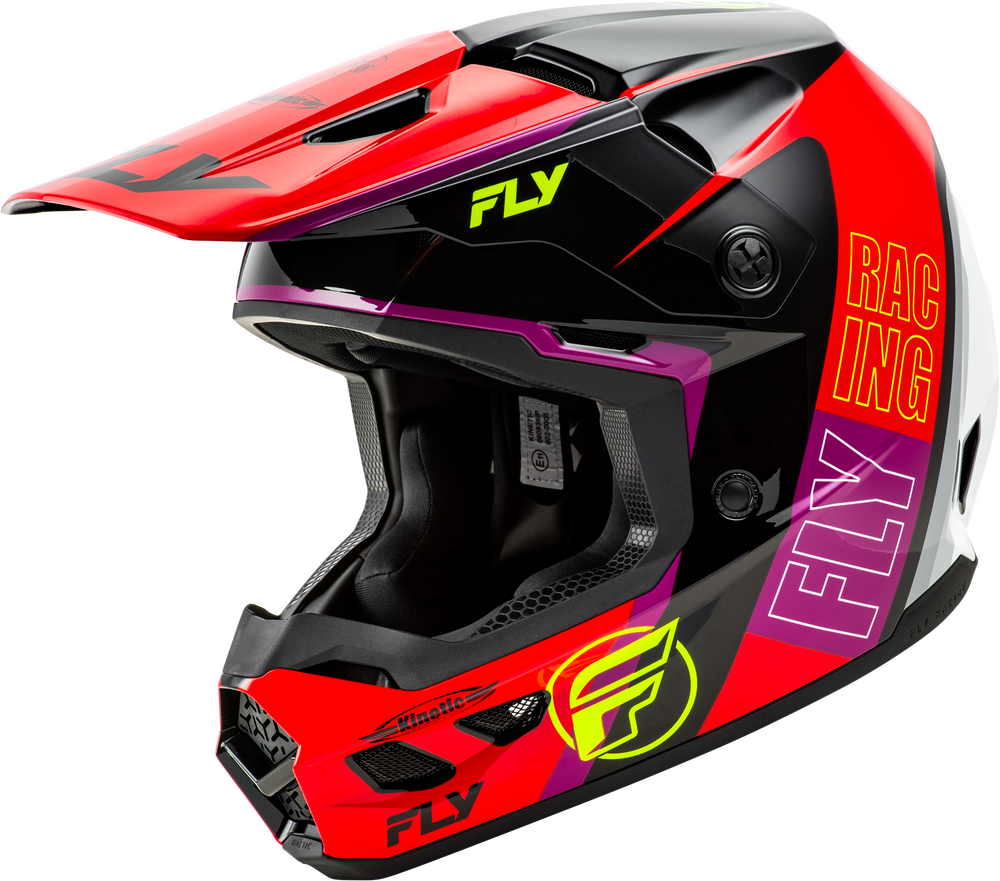 Fly Racing Kinetic Rally Helmet CLOSEOUT - Red/Black/White