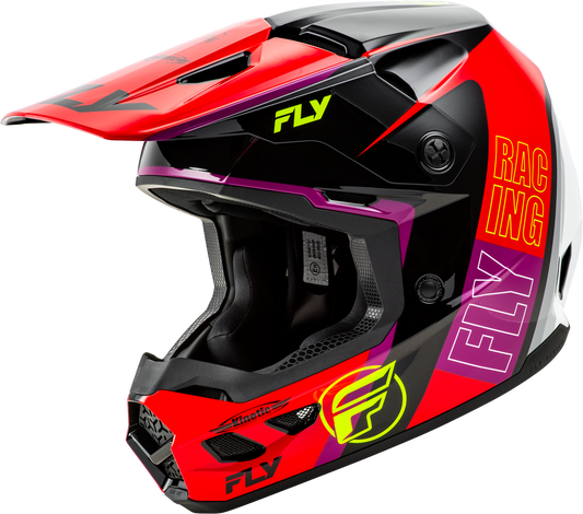 Fly Racing Kinetic Rally Helmet CLOSEOUT - Red/Black/White