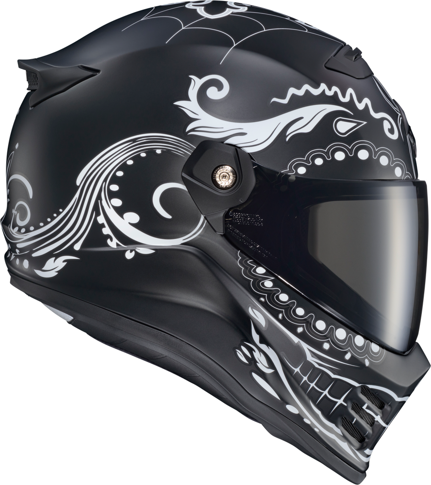 fx motorcycle helmets Scorpion EXO El Malo Covert Full Face Helmet XL White / Matte Black Prite Tote Bag For profile shell has been tag-men Colour:LITE Silver
