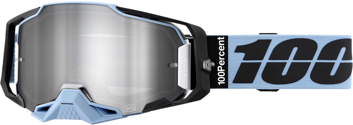 100% Armega Goggles CLOSEOUT Petros / Silver Mirror Lens