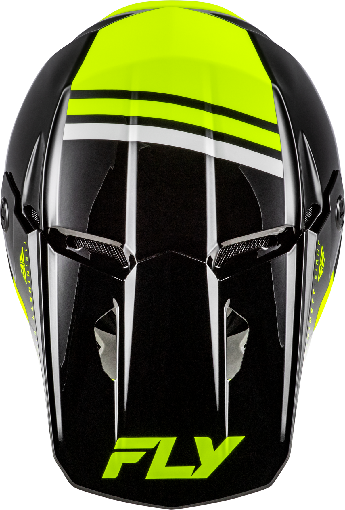 Fly Racing Kinetic Verdict Helmet - Black/Hi-Vis Yellow/Grey