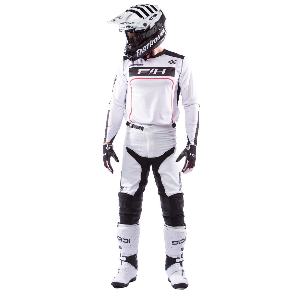 Fasthouse Racing Grindhouse Pro ApexMX Gear Set - Slate/Flo Green