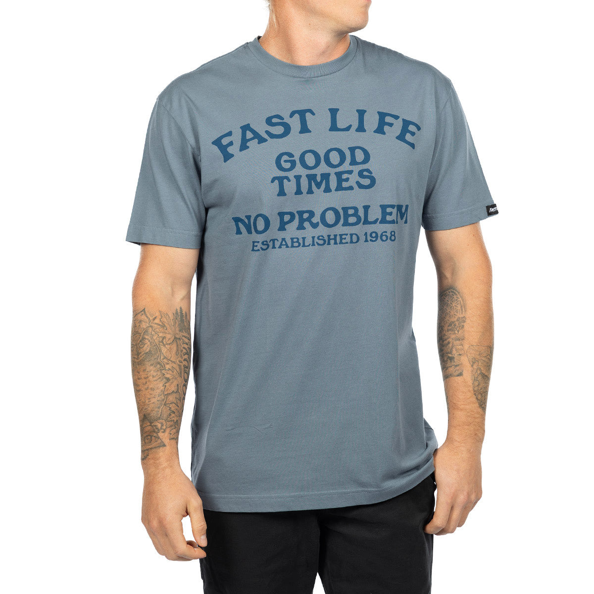 Fasthouse No Problem Tee - Denim