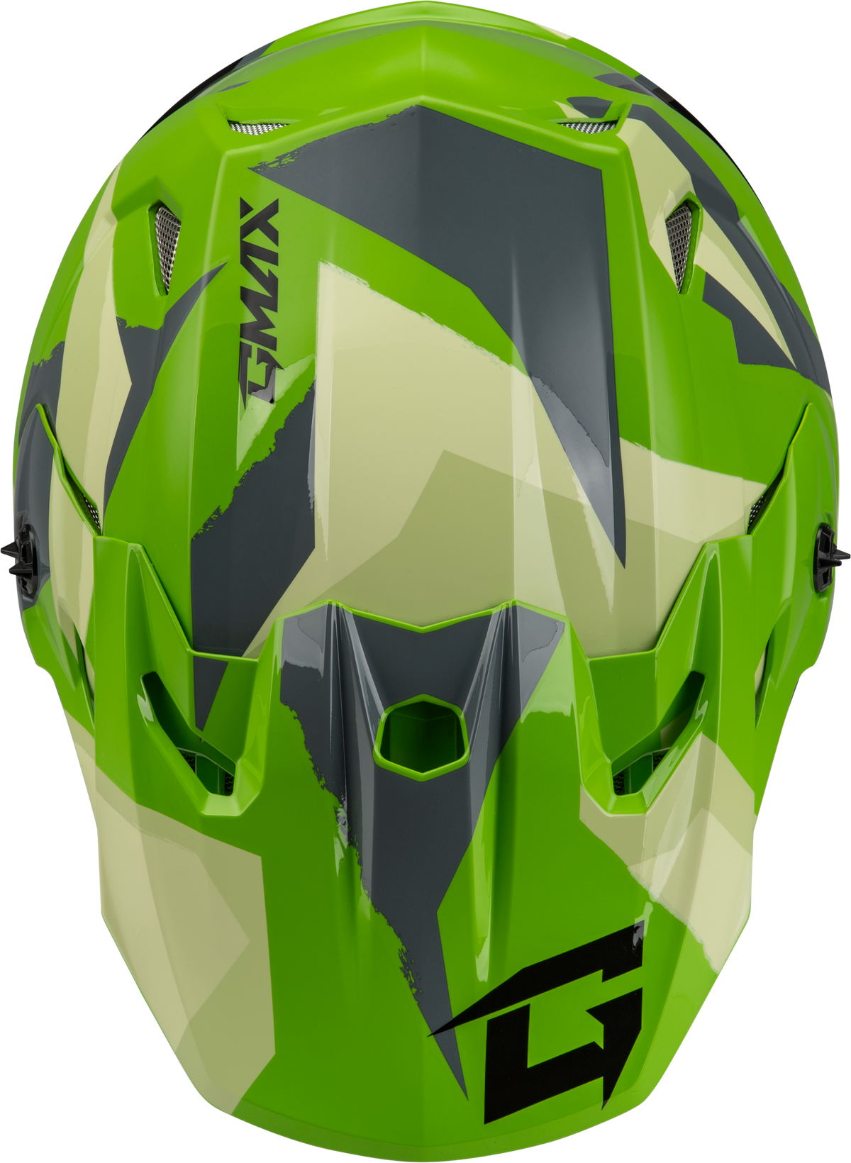 GMAX MX-96S Splinter Helmet Green/Grey/Black