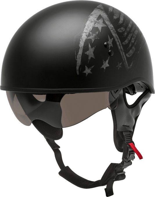 GMAX HH-65 Naked Bravery Helmet Black/Grey