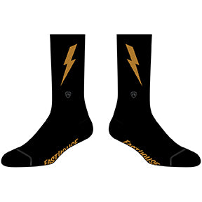 Fasthouse Wired Socks - Black/Vintage Gold