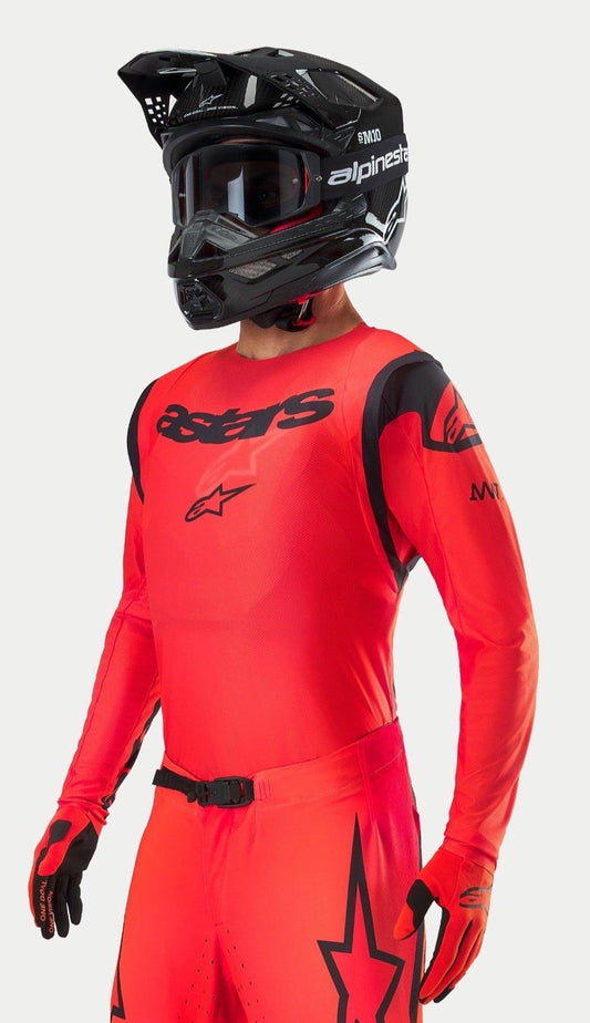 Alpinestars Supertech Ember LE Jersey - Red Fluo/Bright Red/Black