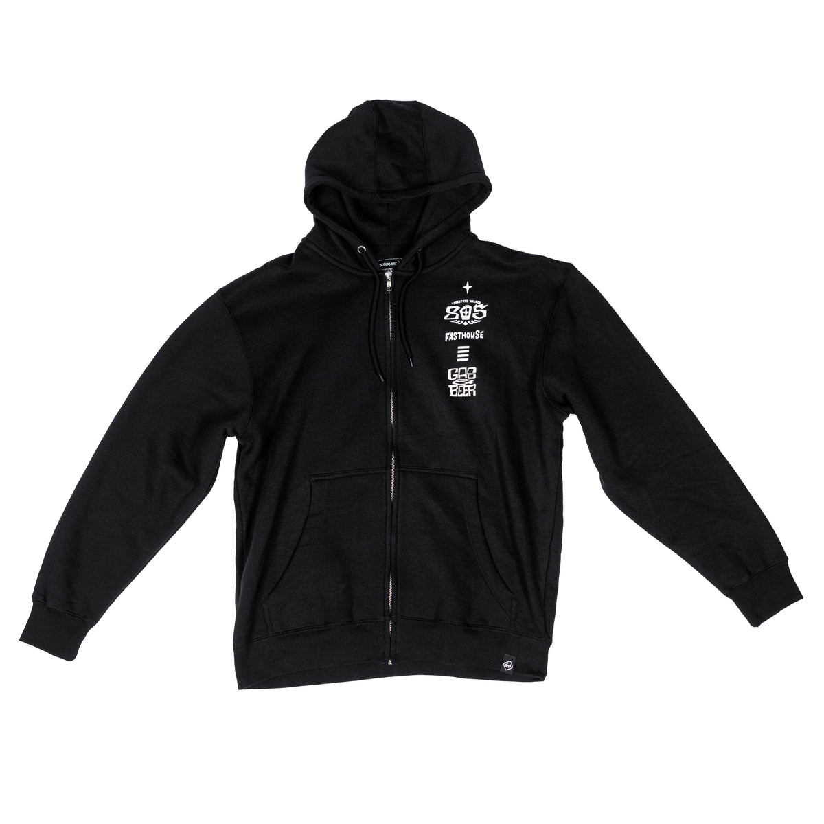 Fasthouse 805 Fuel Hooded Zip Up - Black