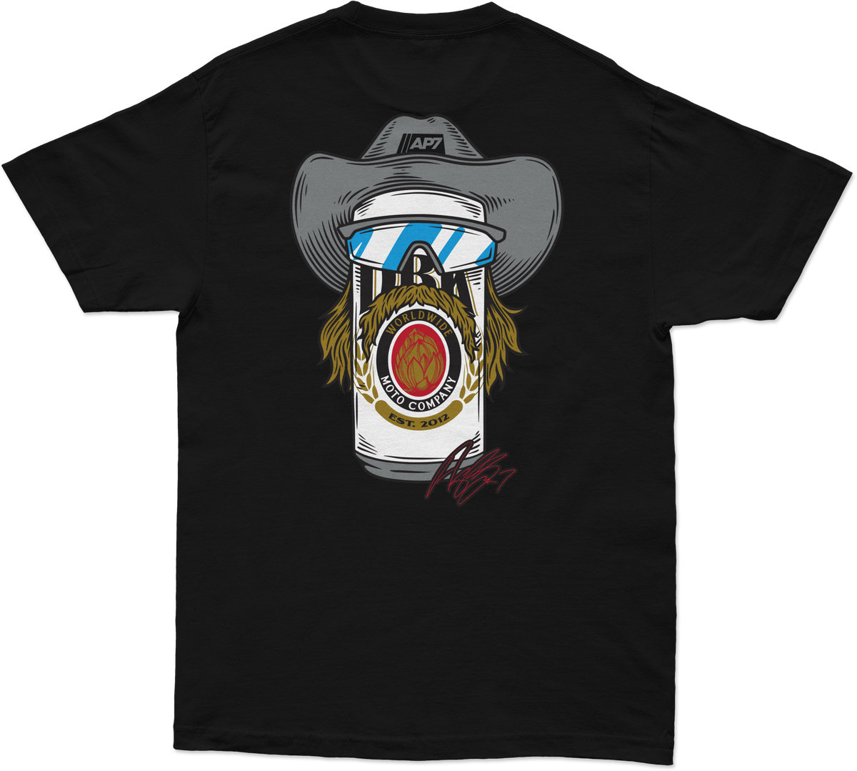 DBK Stache Mullet Moto Tee