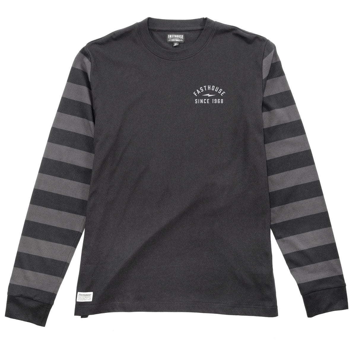 Fasthouse Blackout Yarn Dye Tee - Black