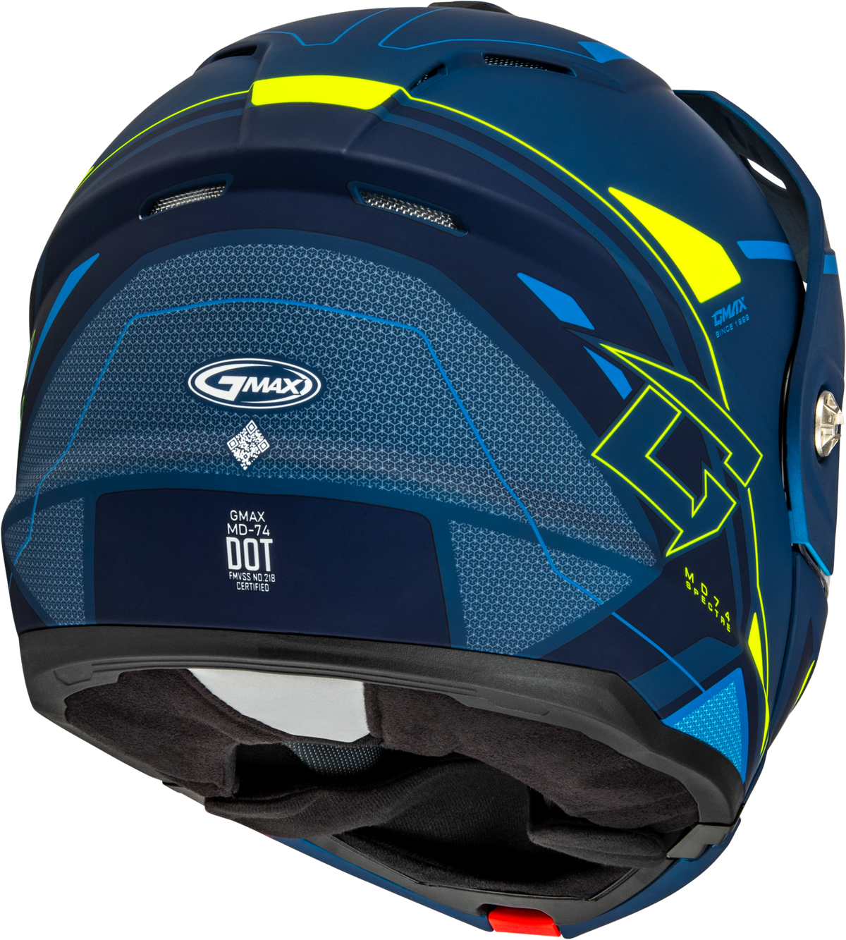 GMAX MD-74S Spectre Modular Helmet w/Electric Shield Matte Blue/Green