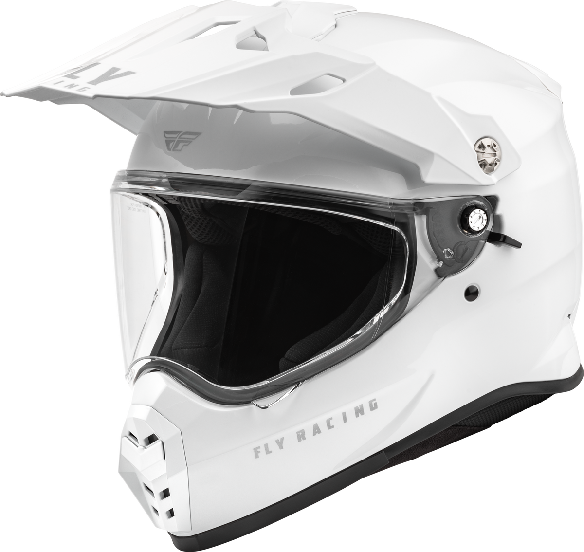 Fly Racing Trekker Solid Helmet - White