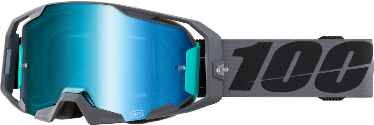 100% Armatic Goggles Petroma / Aqua Mirror