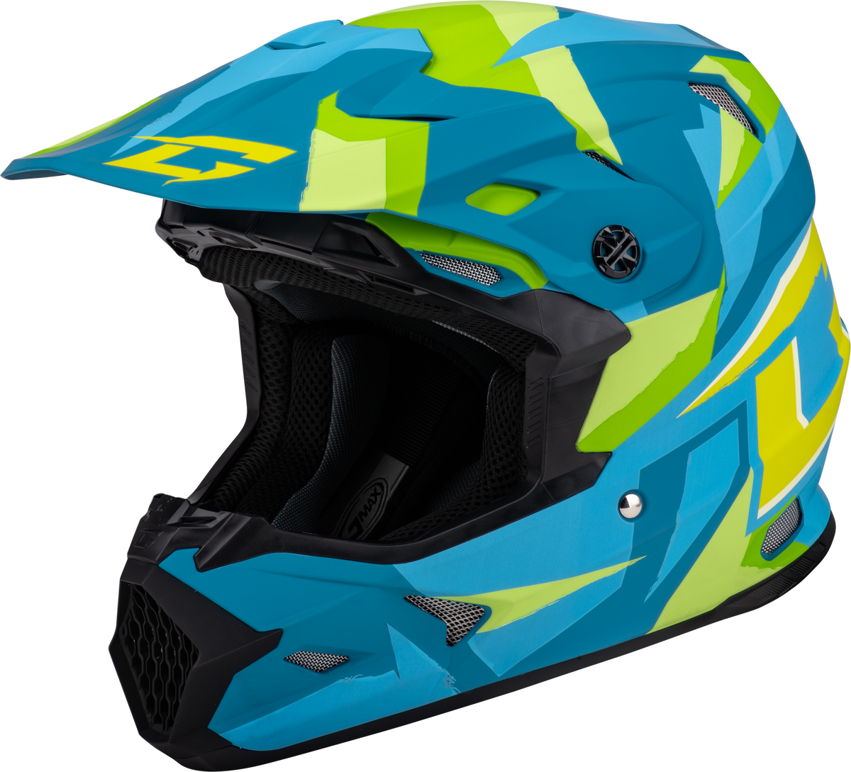 GMAX MX-96 Splinter Helmet Matte Blue/Green